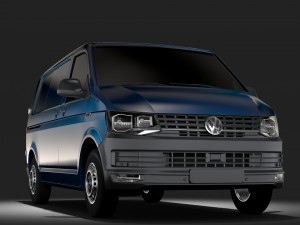 volkswagen transporter van l1h1 t6 2017 3D Model