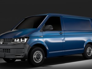 volkswagen transporter van l1h1 t6 2017 3Dモデル