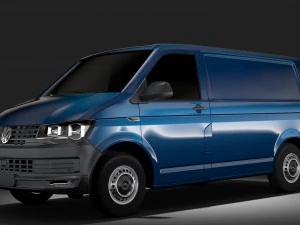 volkswagen transporter van l1h1 t6 2017 3D Model