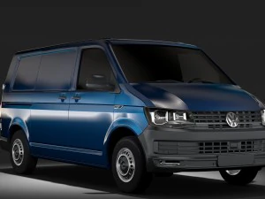 volkswagen transporter van l1h1 t6 2017 3D Model