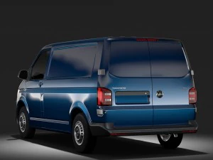 volkswagen transporter van l1h1 t6 2017 3D Model