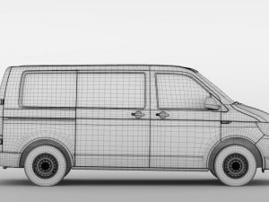 volkswagen transporter van l1h1 t6 2017 3D Model