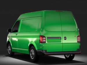 volkswagen transporter van l1h2 t6 2017 Model 3D