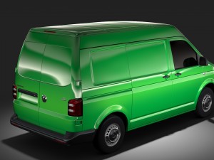volkswagen transporter van l1h2 t6 2017 Model 3D