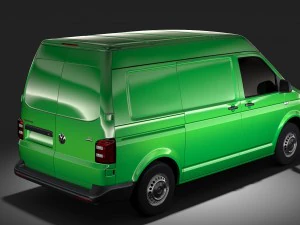 volkswagen transporter van l1h2 t6 2017 3D Model