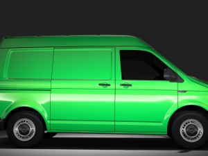 volkswagen transporter van l1h2 t6 2017 Model 3D