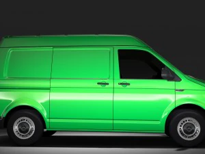 volkswagen transporter van l1h2 t6 2017 3D Model