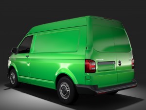 volkswagen transporter van l1h2 t6 2017 Model 3D