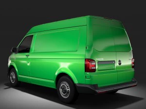 volkswagen transporter van l1h2 t6 2017 3D Model