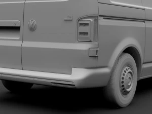 volkswagen transporter van l1h2 t6 2017 3D Model