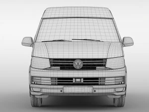 volkswagen transporter van l1h2 t6 2017 3D Model