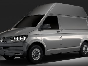 volkswagen transporter van l1h3 t6 2017 3D 모델
