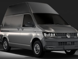 volkswagen transporter van l1h3 t6 2017 3D 모델