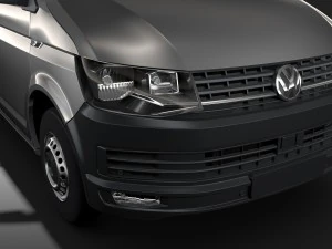 volkswagen transporter van l1h3 t6 2017 3D Model