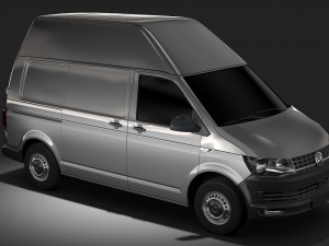 volkswagen transporter van l1h3 t6 2017 3D 모델