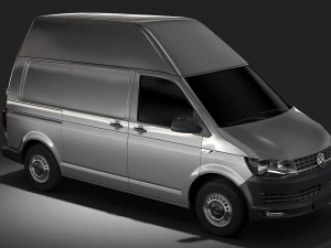 volkswagen transporter van l1h3 t6 2017 3D Model
