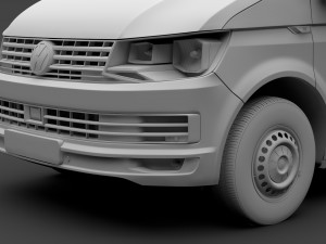 volkswagen transporter van l1h3 t6 2017 3D 모델