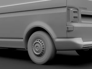 volkswagen transporter van l1h3 t6 2017 3D Model