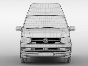 volkswagen transporter van l1h3 t6 2017 3D Model