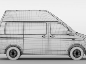 volkswagen transporter van l1h3 t6 2017 3D 모델