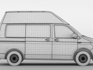 volkswagen transporter van l1h3 t6 2017 3D Model