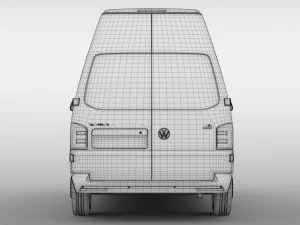 volkswagen transporter van l1h3 t6 2017 3D Model
