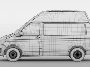 volkswagen transporter van l1h3 t6 2017 3D Model