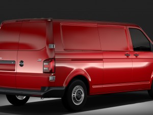 volkswagen transporter van l2h1 t6 2017 3D 모델