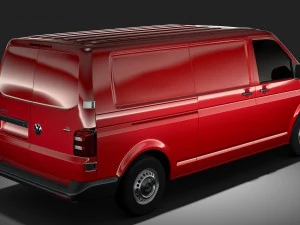 volkswagen transporter van l2h1 t6 2017 3D Model