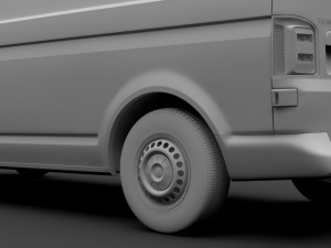 volkswagen transporter van l2h1 t6 2017 3D 모델