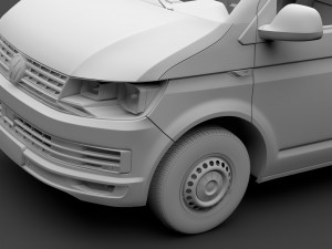 volkswagen transporter van l2h1 t6 2017 3D 모델