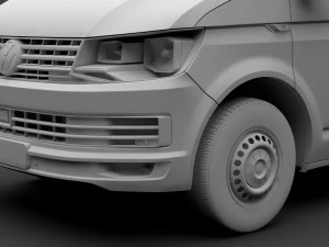 volkswagen transporter van l2h1 t6 2017 3D Model