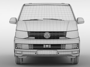volkswagen transporter van l2h1 t6 2017 3D 모델
