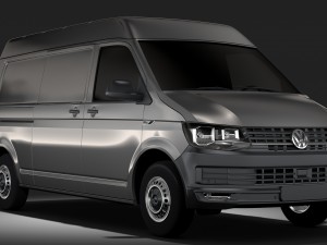 volkswagen transporter van l2h2 t6 2017 Modèle 3D