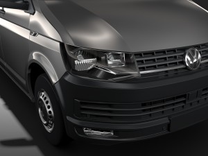 volkswagen transporter van l2h2 t6 2017 Modèle 3D