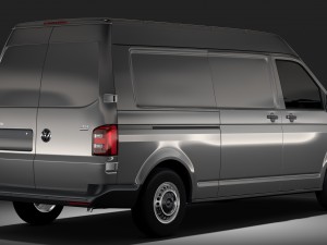 volkswagen transporter van l2h2 t6 2017 Modèle 3D