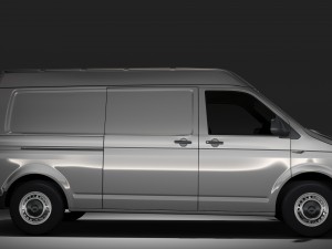 volkswagen transporter van l2h2 t6 2017 Modèle 3D