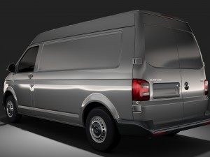 volkswagen transporter van l2h2 t6 2017 Modèle 3D