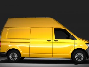 volkswagen transporter van l2h3 t6 2017 3D Model