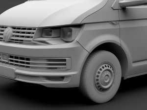 volkswagen transporter van l2h3 t6 2017 3D 모델