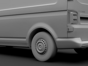 volkswagen transporter van l2h3 t6 2017 3D 모델