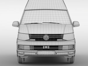 volkswagen transporter van l2h3 t6 2017 3D 모델