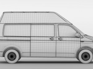 volkswagen transporter van l2h3 t6 2017 3D 모델