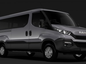 iveco daily window van l2h1 2017 3Dモデル