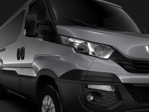 iveco daily window van l2h1 2017 3Dモデル