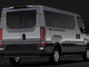iveco daily window van l2h1 2017 3Dモデル