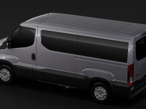 iveco daily window van l2h1 2017 3Dモデル