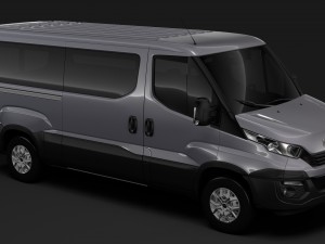 iveco daily window van l2h1 2017 3Dモデル