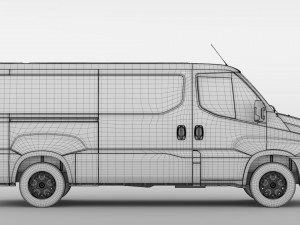 iveco daily window van l2h1 2017 3Dモデル