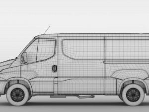 iveco daily window van l2h1 2017 3Dモデル